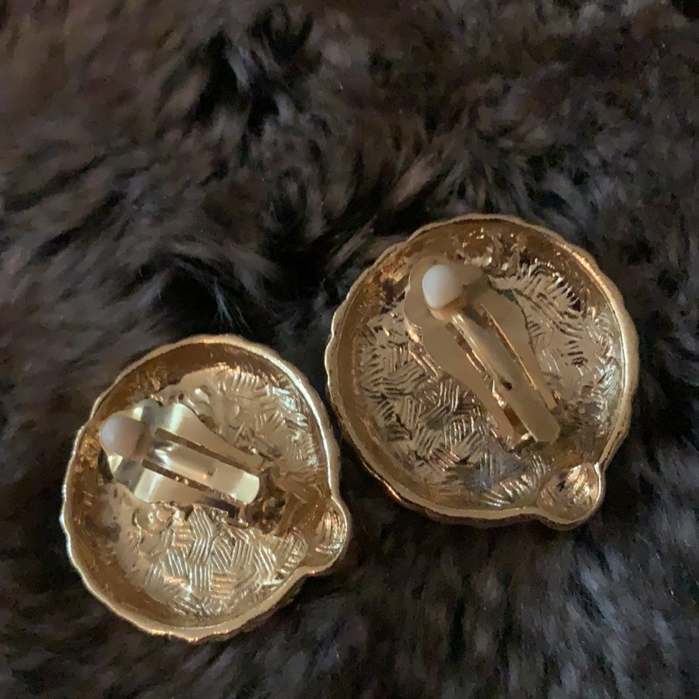 Vintage Statement Earrings. Unsigned. - image 2